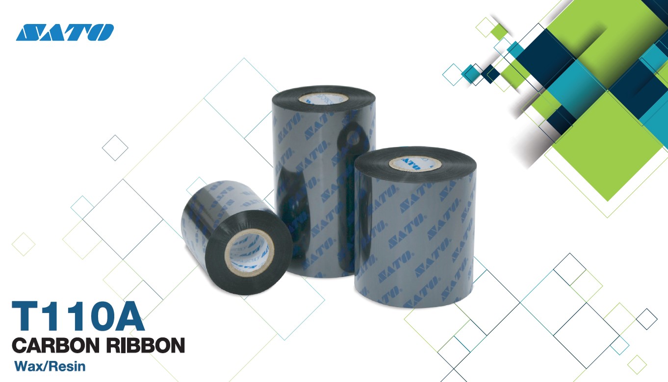 Ribbon SATO รุ่น T110A Carbon Ribbon ชนิด WAX / Resin