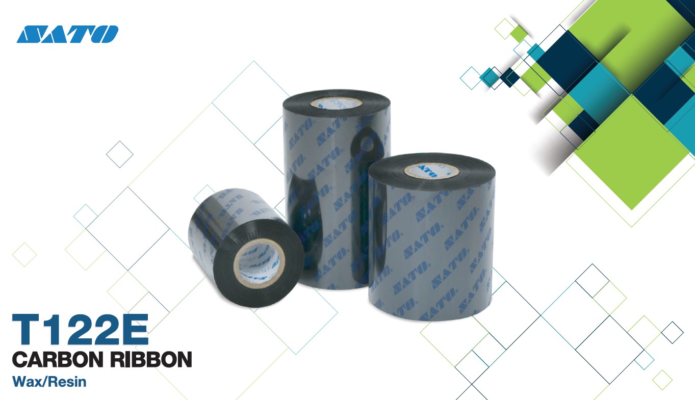 Ribbon SATO Model T122E Carbon Ribbon WAX - Resin