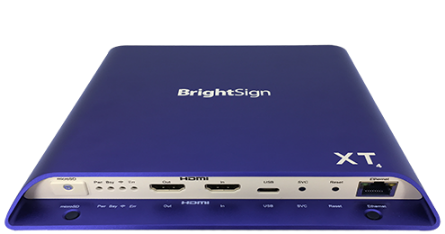 BrightSign XT244 - XT1144  Standard  Expanded I/O Digital Signage Media Player