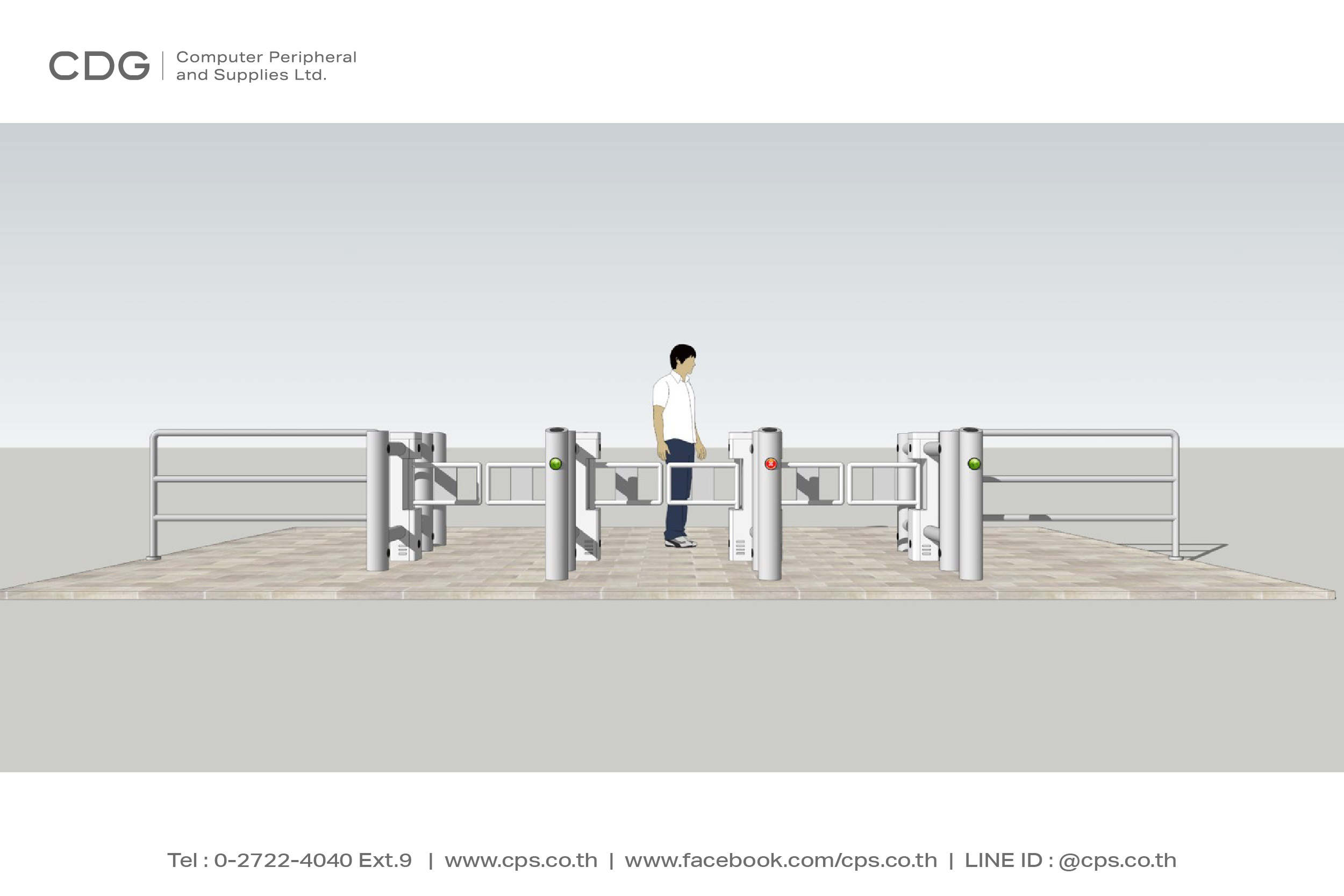 ประตูอัตโนมัติ แบบบานสวิง (Stainless Steel Swing Gate) รุ่น X310