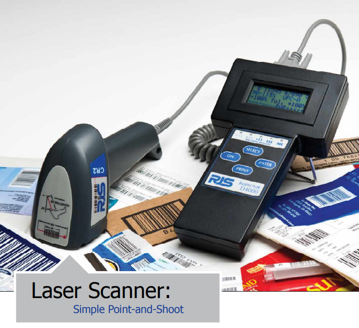 Barcode Verifier RJS Inspector D4000 Laser (CR2) Scanner