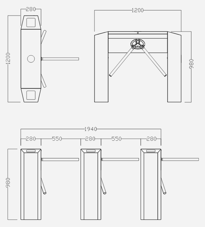  Tripod Turnstiles