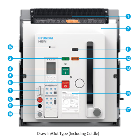 Acb Rear Connection View ACB Hyundai การทำงานของ AIR CIRCUIT BREAKER - tdpowertech