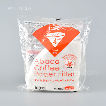 กระดาษกรองดริฟกาแฟ CAFEC (สีขาว) Abaca Coffee Paper Filter ขนาด 4 CUP