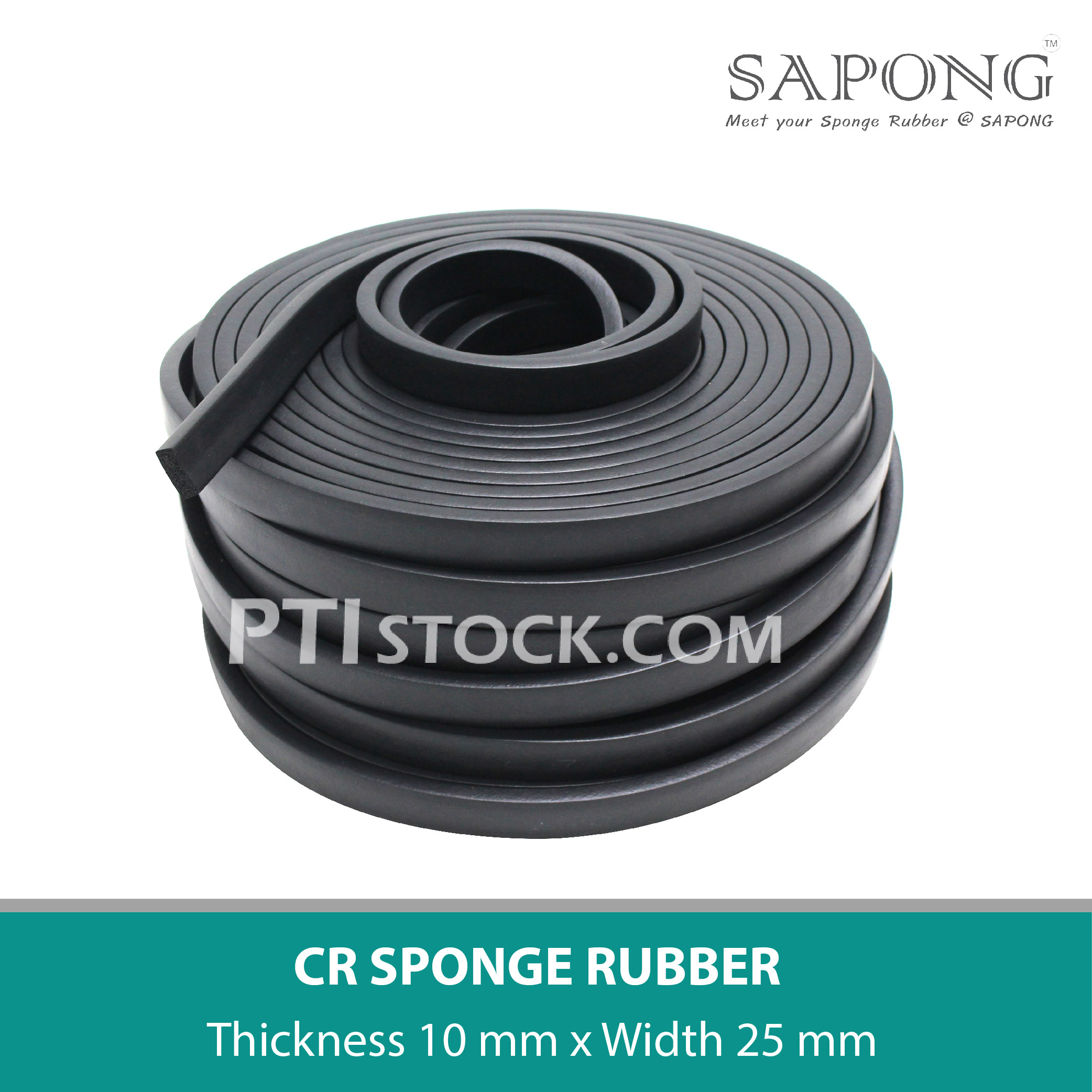 CR Sponge Rubber 10x25 mmTel : 022577154 LINE@ @ptirubber - Ptistock