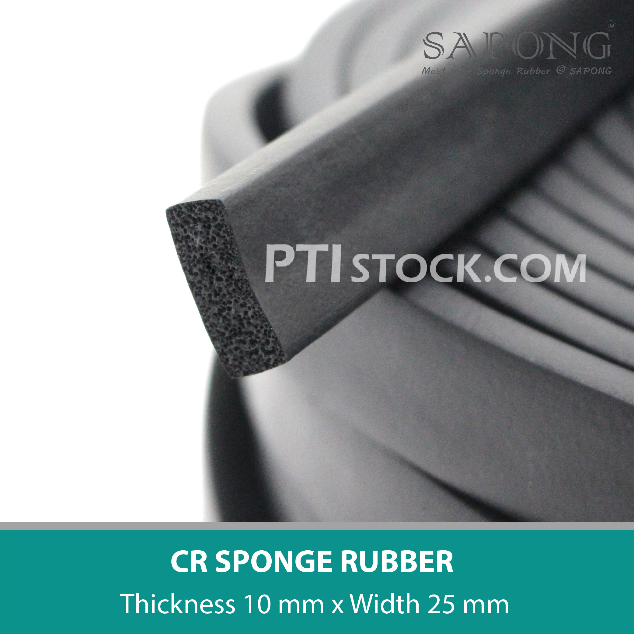 CR Sponge Rubber 10x25 mmTel : 022577154 LINE@ @ptirubber - Ptistock