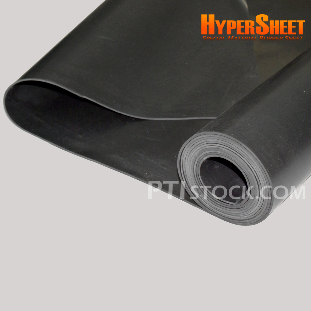 Black VITON (FKM/FPM) Rubber Sheet , Thickness 2 mm . HyperSheet Tel ...