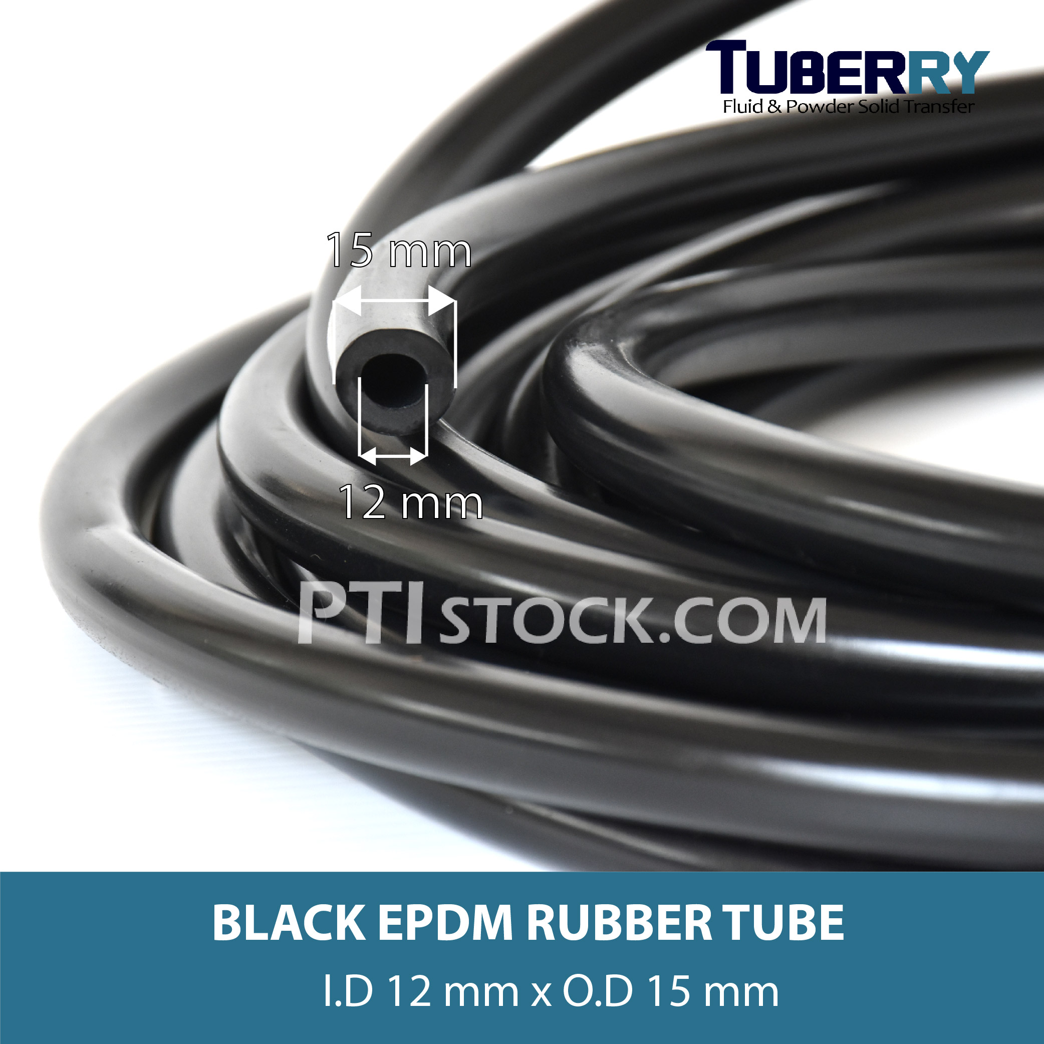 EPDM Rubber Tube I.D 12 X O.D 15 mm. Tel 022577154 MB 0621515494