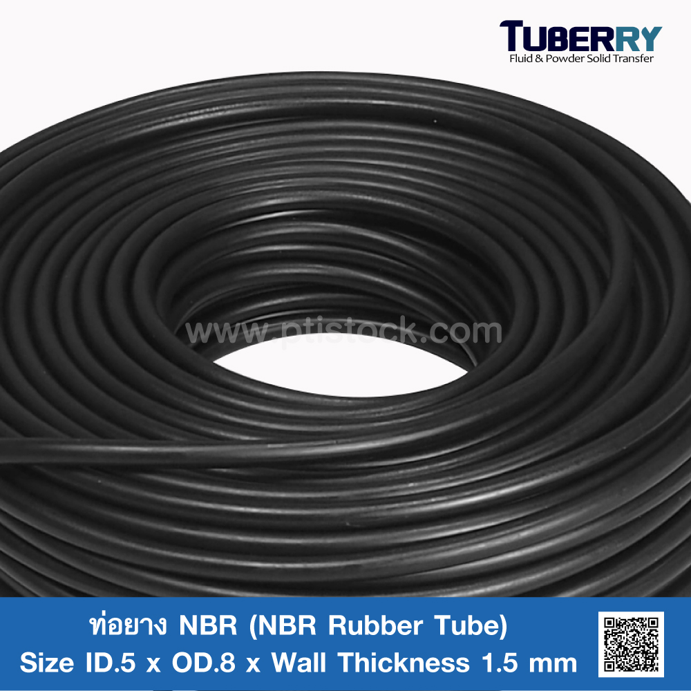 NBR Rubber Tube ID.5 X OD.8 mm. ptistock