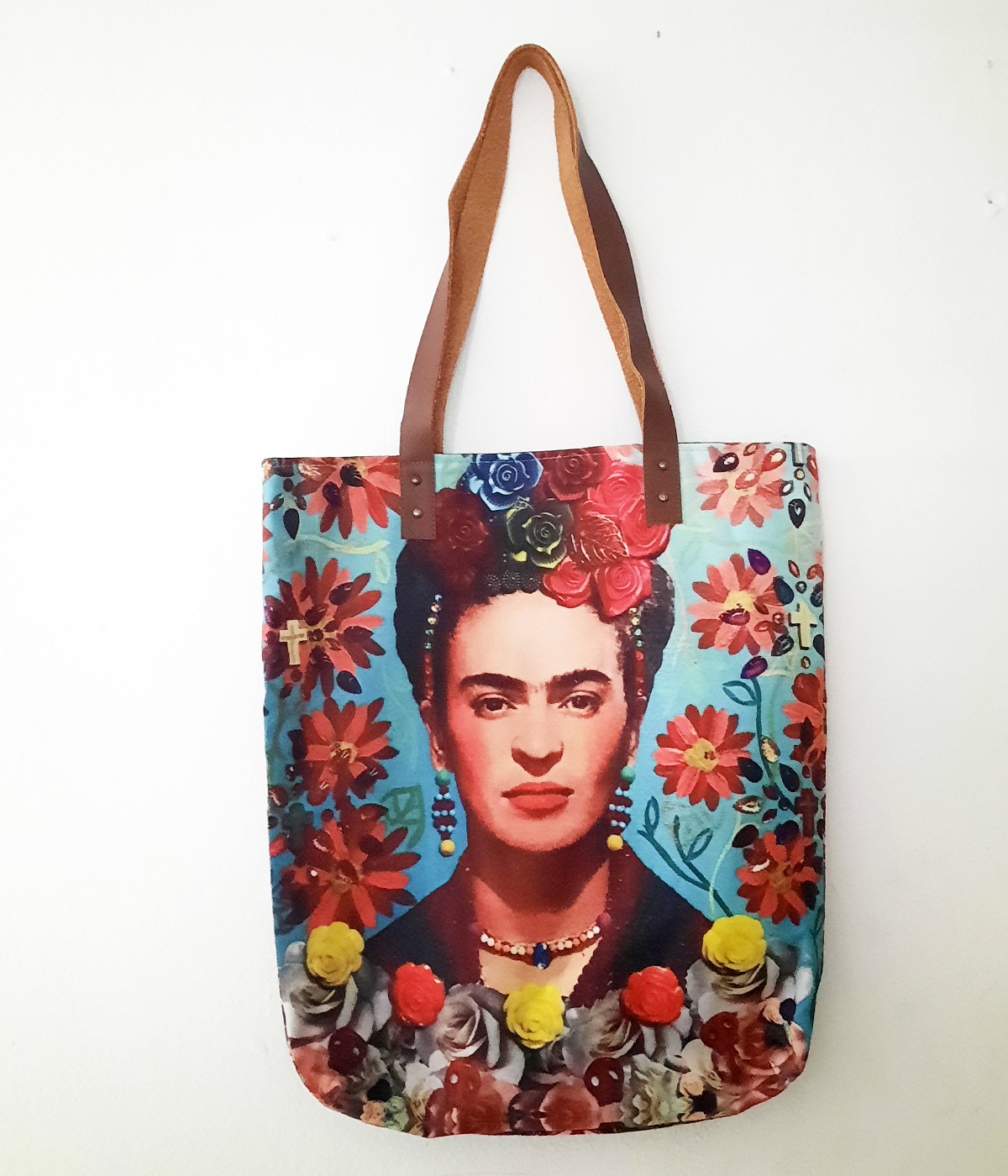 กระเป๋าผ้าลาย Frida / กระเป๋าผ้าแคนวาส / กระเป๋าผ้า / จัดส่งฟรี