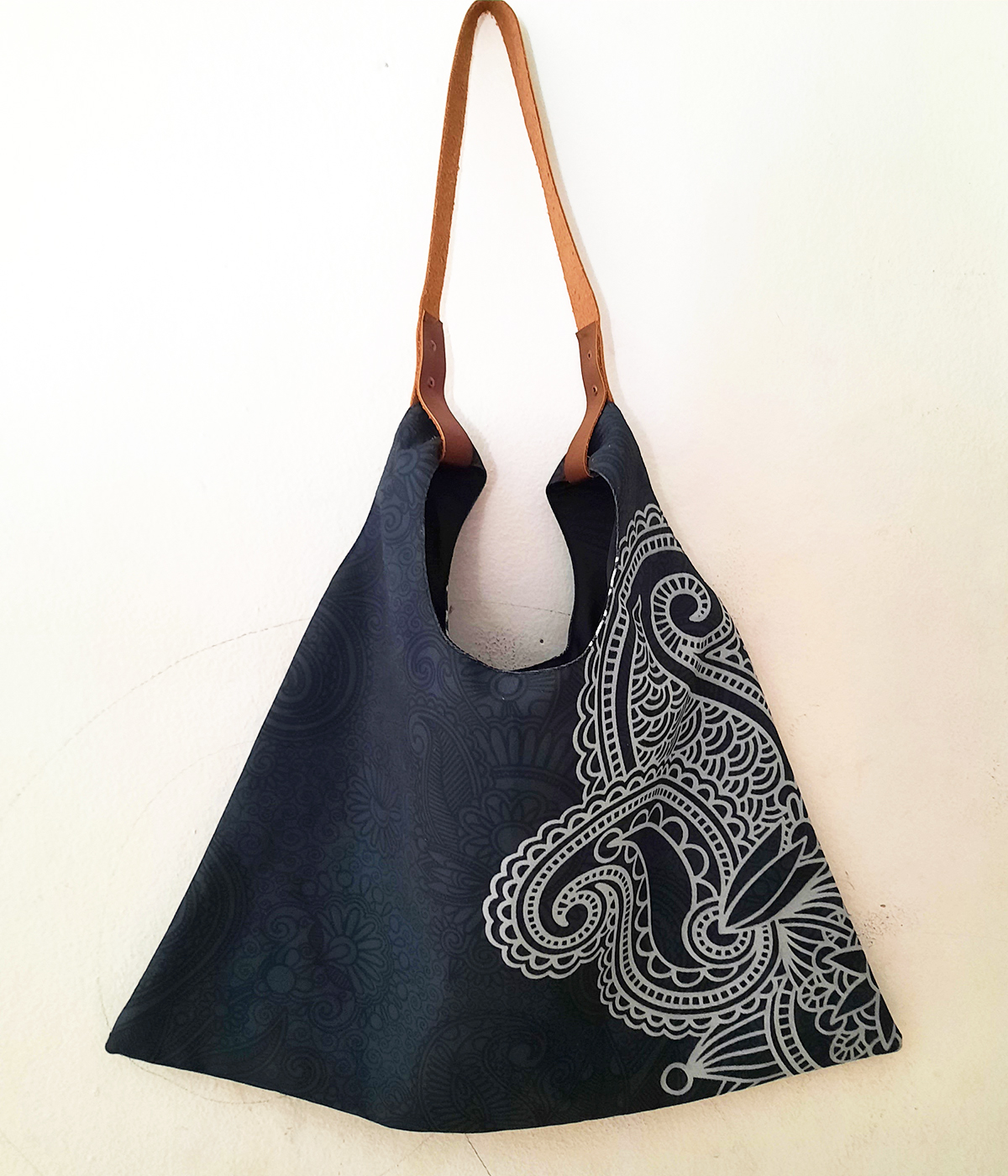 Triangle Bag / Tote Bag / Canvas Bags / Canvas Tote/ Free Shipping
