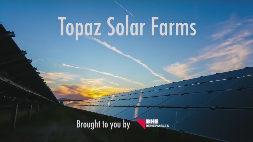 Topaz Solar Farms Construction Video 