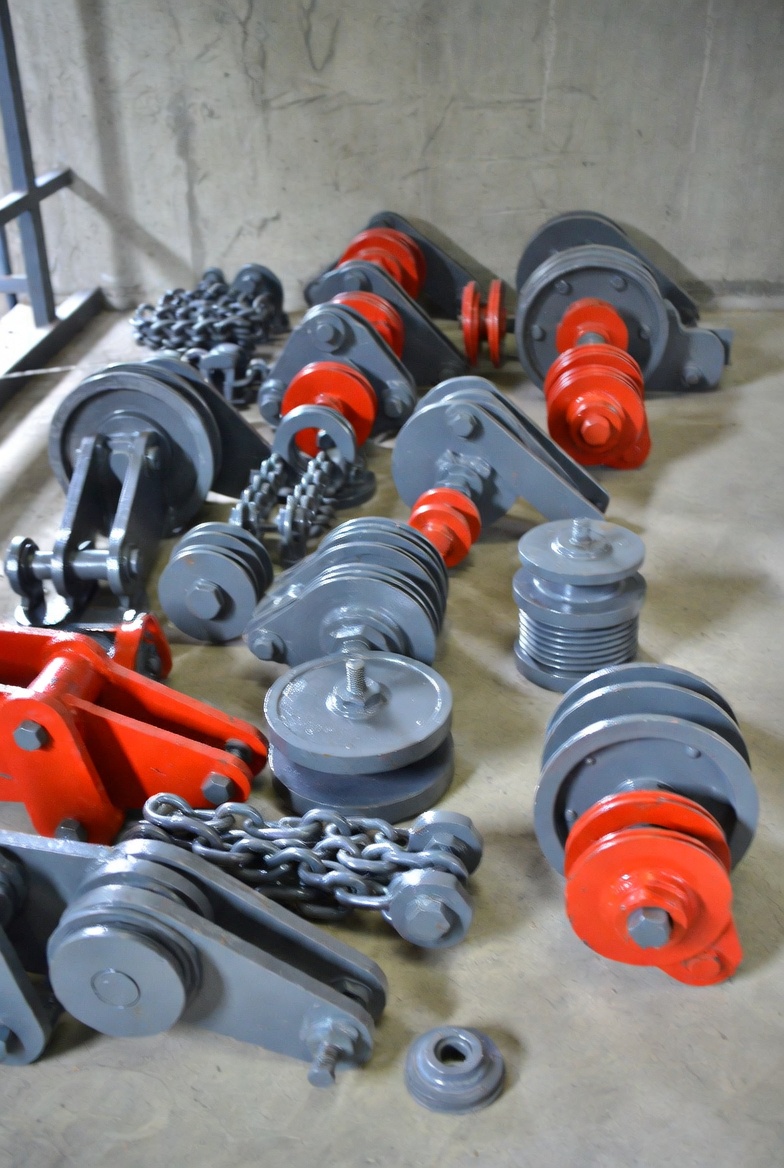 ชุดอะไหล่รอกไฟฟ้า รวมลวดสลิง โซ่ ตะขอ และ pulley คุณภาพสูง