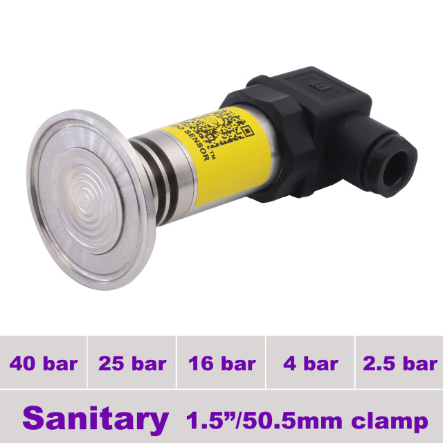 SS401 SENDO , เซนเซอร์วัดความดัน ย่าน -1...40 bar (เลือกย่านสั่งซื้อได้) Sanitary Pressure Tramsmitter  4-20mA 1.5"/50.5mm Clamp / ราคา