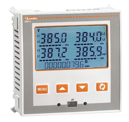 DMG610 , Lovato LCD Digital Power Meter, 92mm x 92mm, 1, 2, 3 Phase , ±1 % Accuracy / ราคา