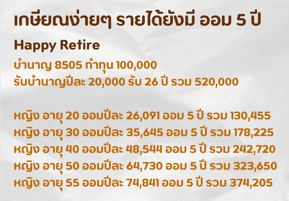 วางแผนเกษียณ วางแผนเกษียณ