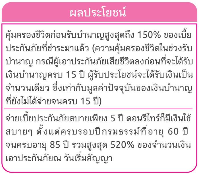 ประกันบำนาญ ประกันบำนาญ