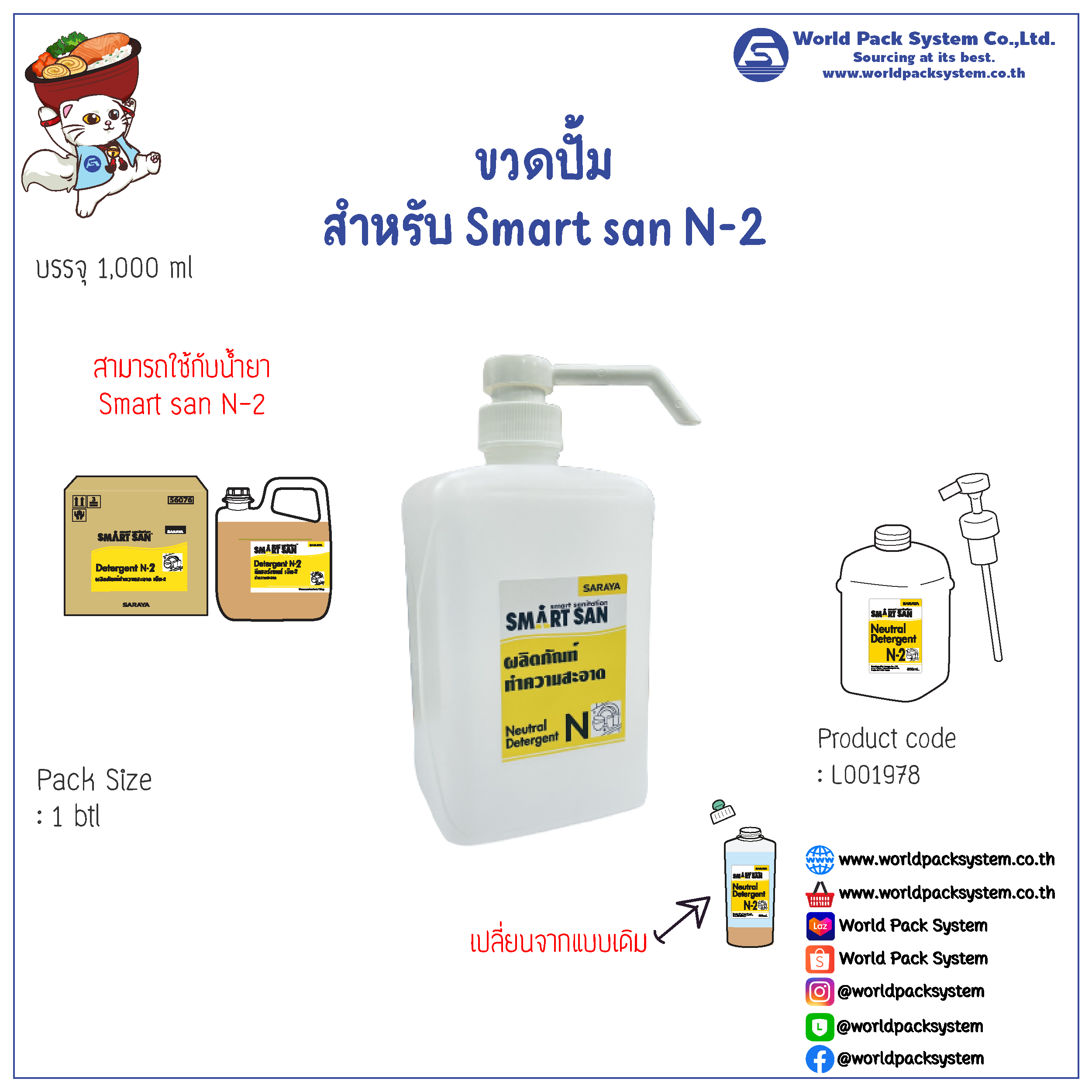 Bottle for Smart San N-2 / N-3