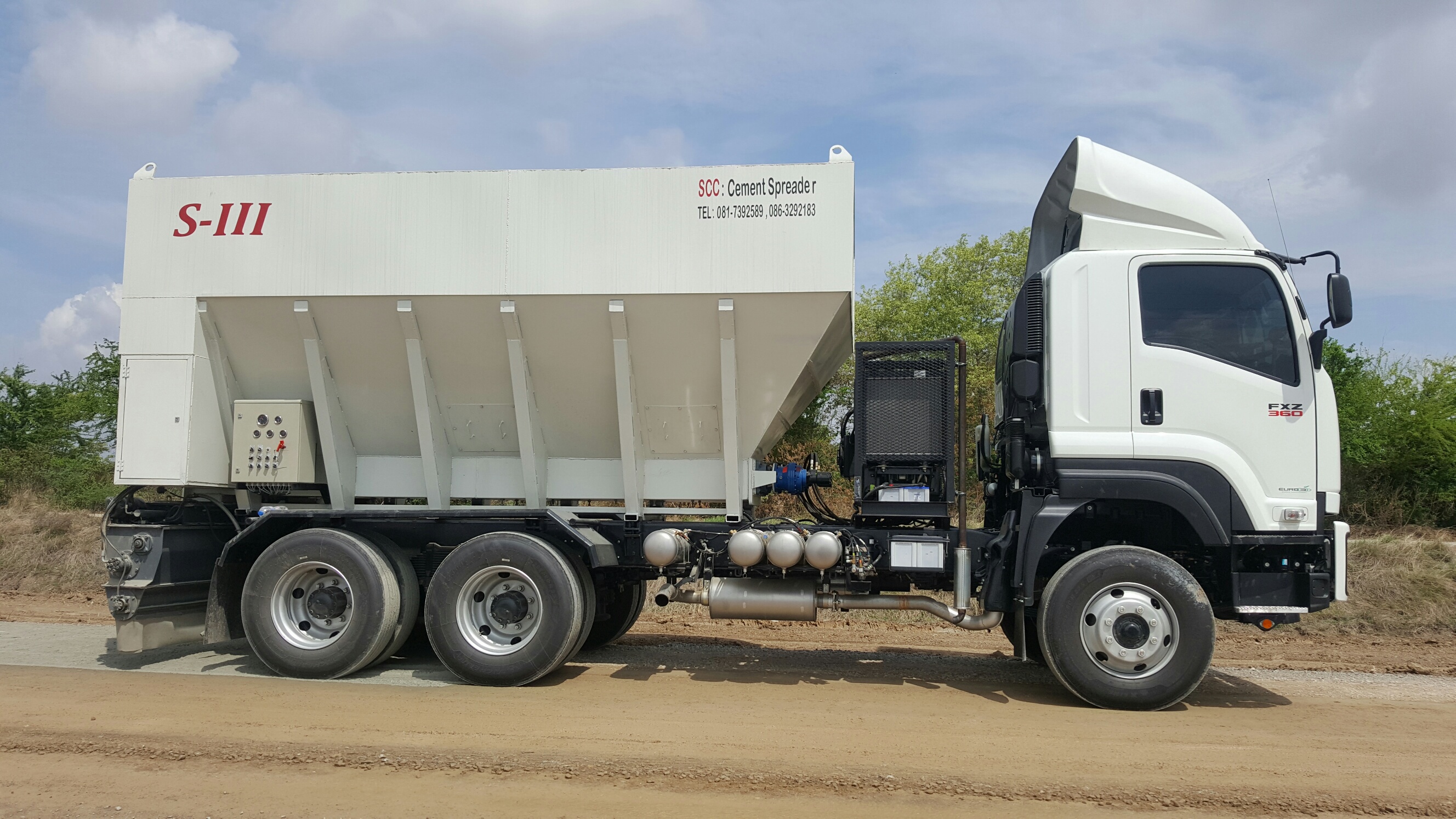 Cement spreader sccmachine