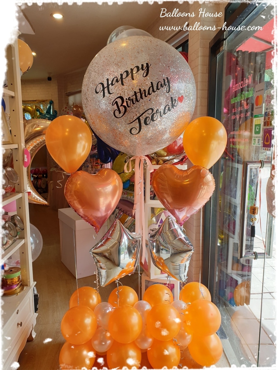Orange Love Birthday Set