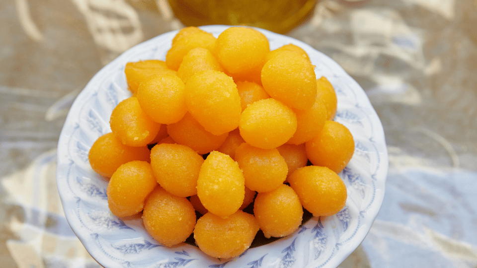 Thong Yod golden drop sweets for Thai celebrations