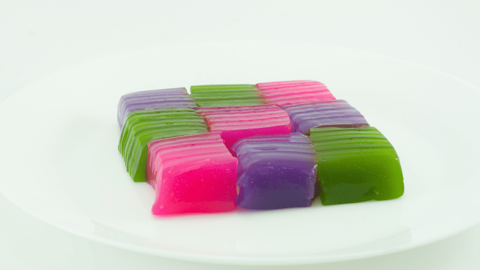 Khanom Chan layered Thai dessert
