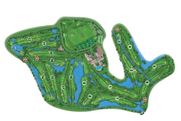 Thailand Golf Courses - Layout for Thana City Country Club Review