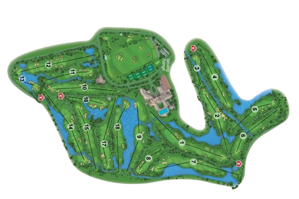 Thailand Golf Courses - Layout for Thana City Country Club Review Thailand Golf Courses - Layout for Thana City Country Club Review
