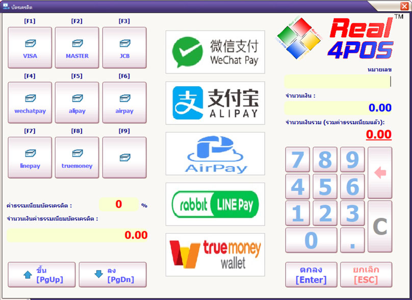 Pos Payment ชำระด้วยบัตรเครดิต