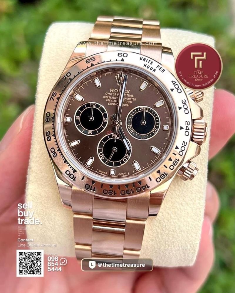 Daytona rose gold chocolate discount