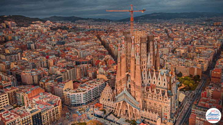 มหาวิหาร Sagrada Família ในเมืองบาร์เซโลนา ประเทศสเปน