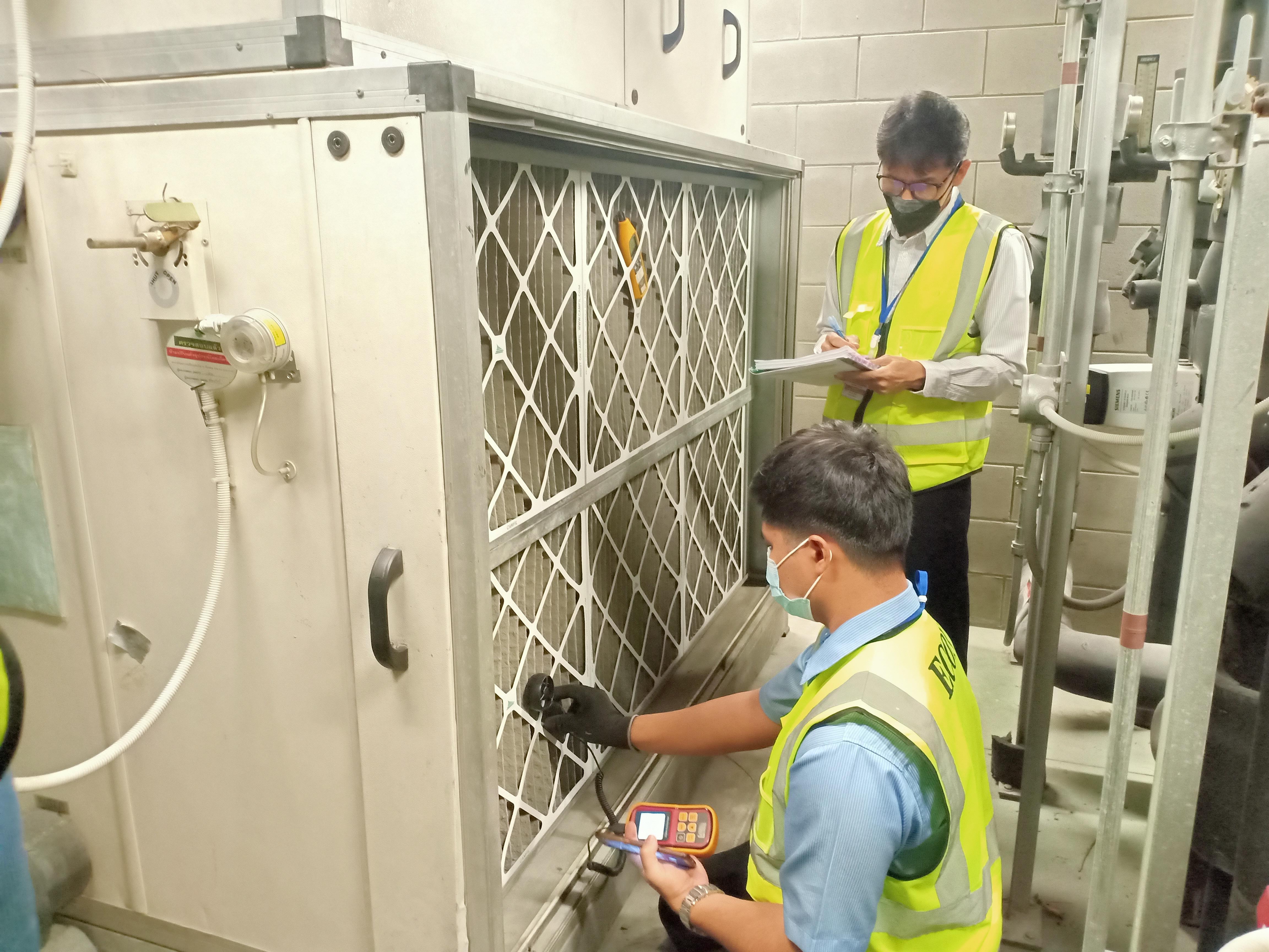 ตรวจวัดวิเคราะห์ประสิทธิภาพเครื่องจ่ายลมเย็น