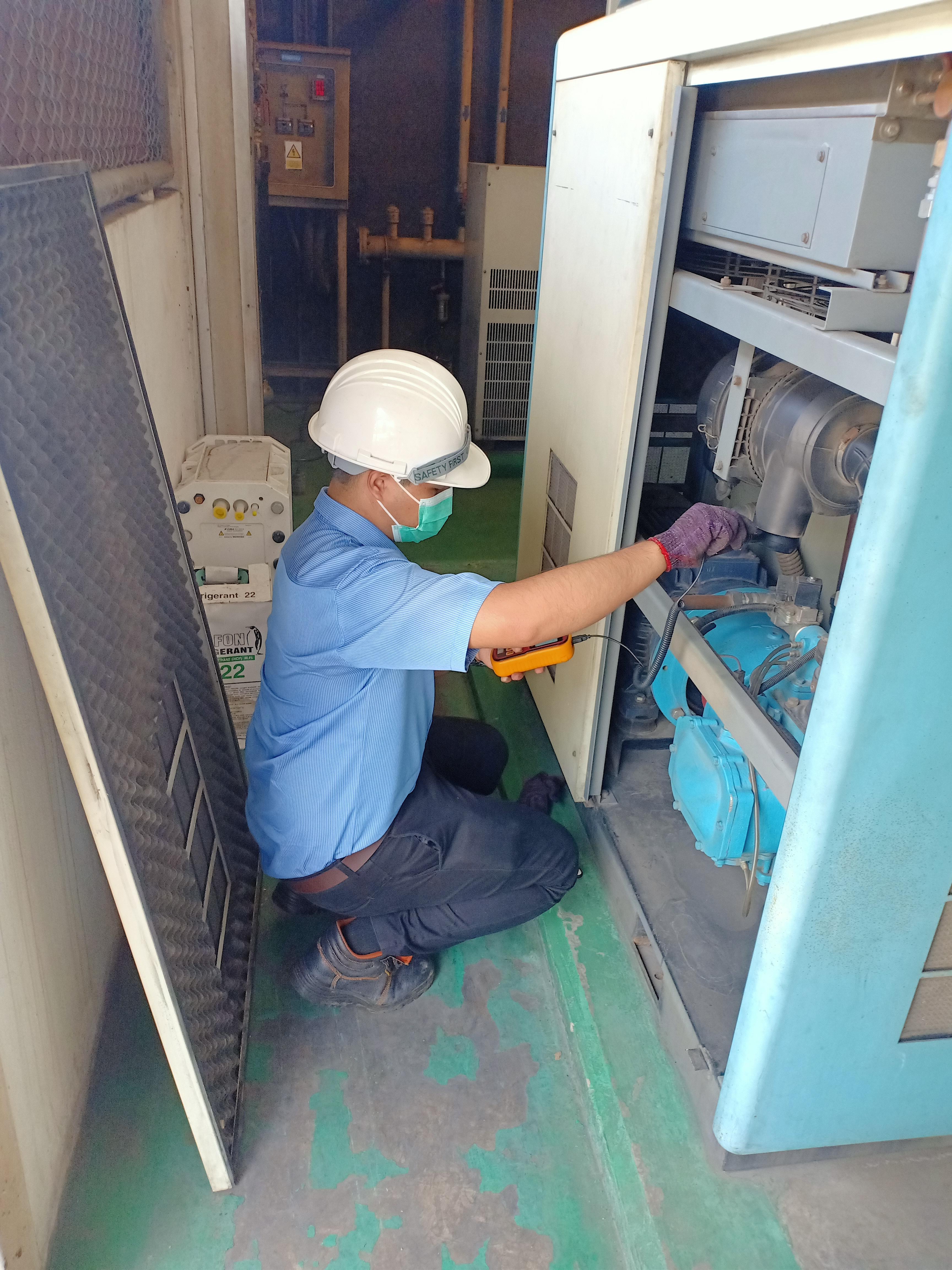 ตรวจวัดประสิทธิภาพเครื่องอัดอากาศ