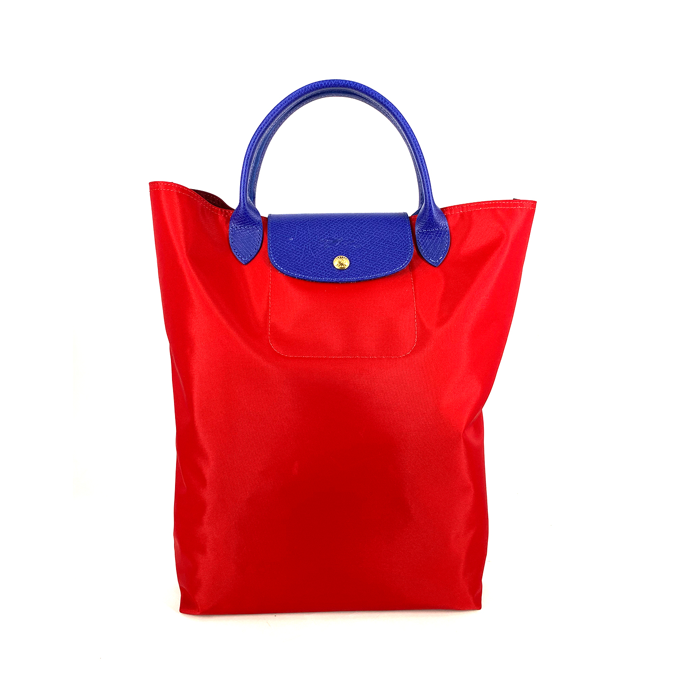 Longchamp Le Pliage Replay Top Handle Red Maroon