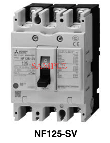 三菱電機 NF125-UV 4P 125A AX-SLT NN 三菱電機 NF125-UV 4P 30A AL-AX NN
