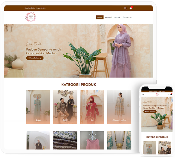 Website e-commerce fashion