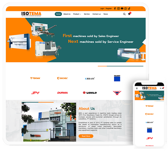 Machine tools trading website