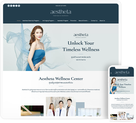 Beauty and anti-aging clinic website