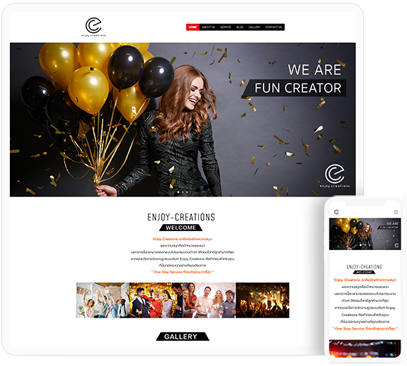 ออกแบบเว็บไซต์โดย Enjoy-Creations