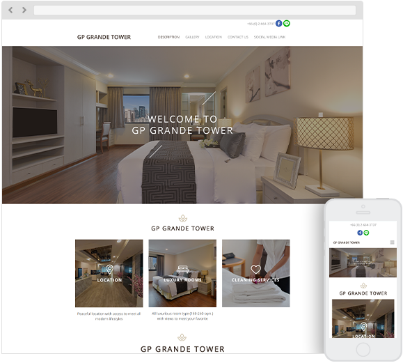 ทำเว็บไซต์โรงแรม เว็บจองรีสอร์ท เว็บที่พัก เว็บห้องพัก กับ Makewebeasy