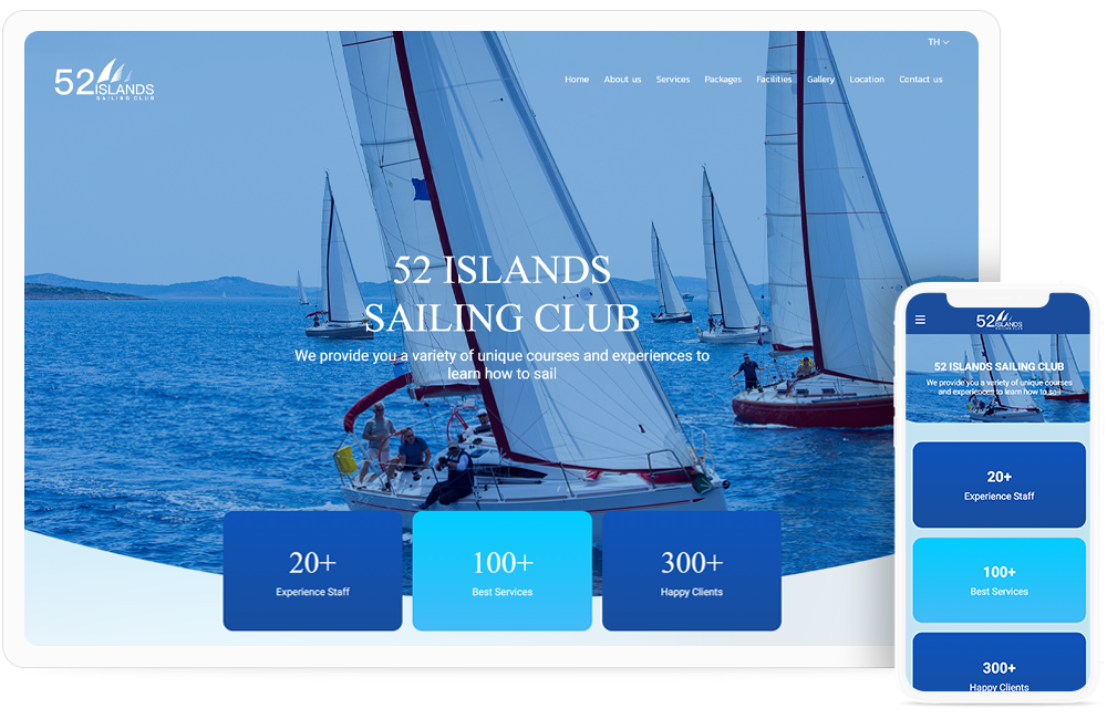 Make a tour website Providing sailboat packages