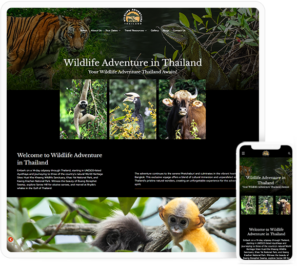 Wildlife tour website