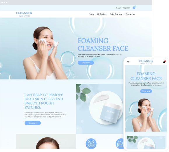 Foaming cleanser