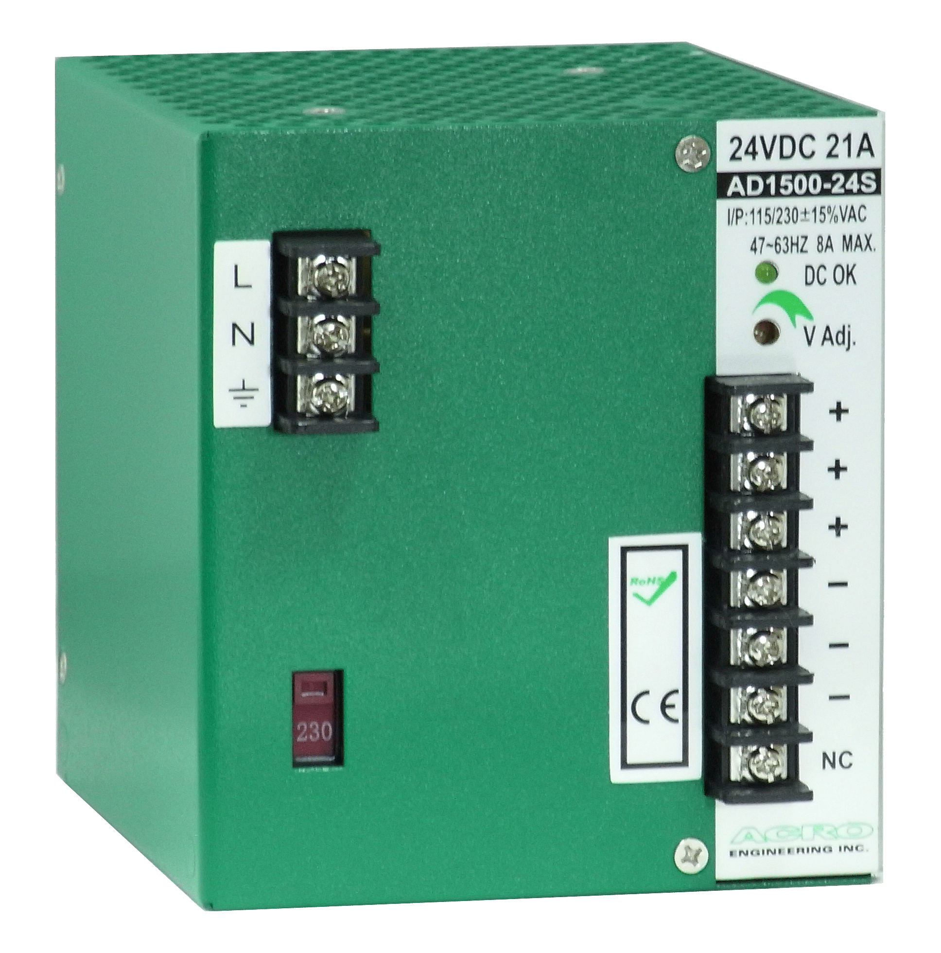 AD1500S Series DIN Rail Mounting Power Supply