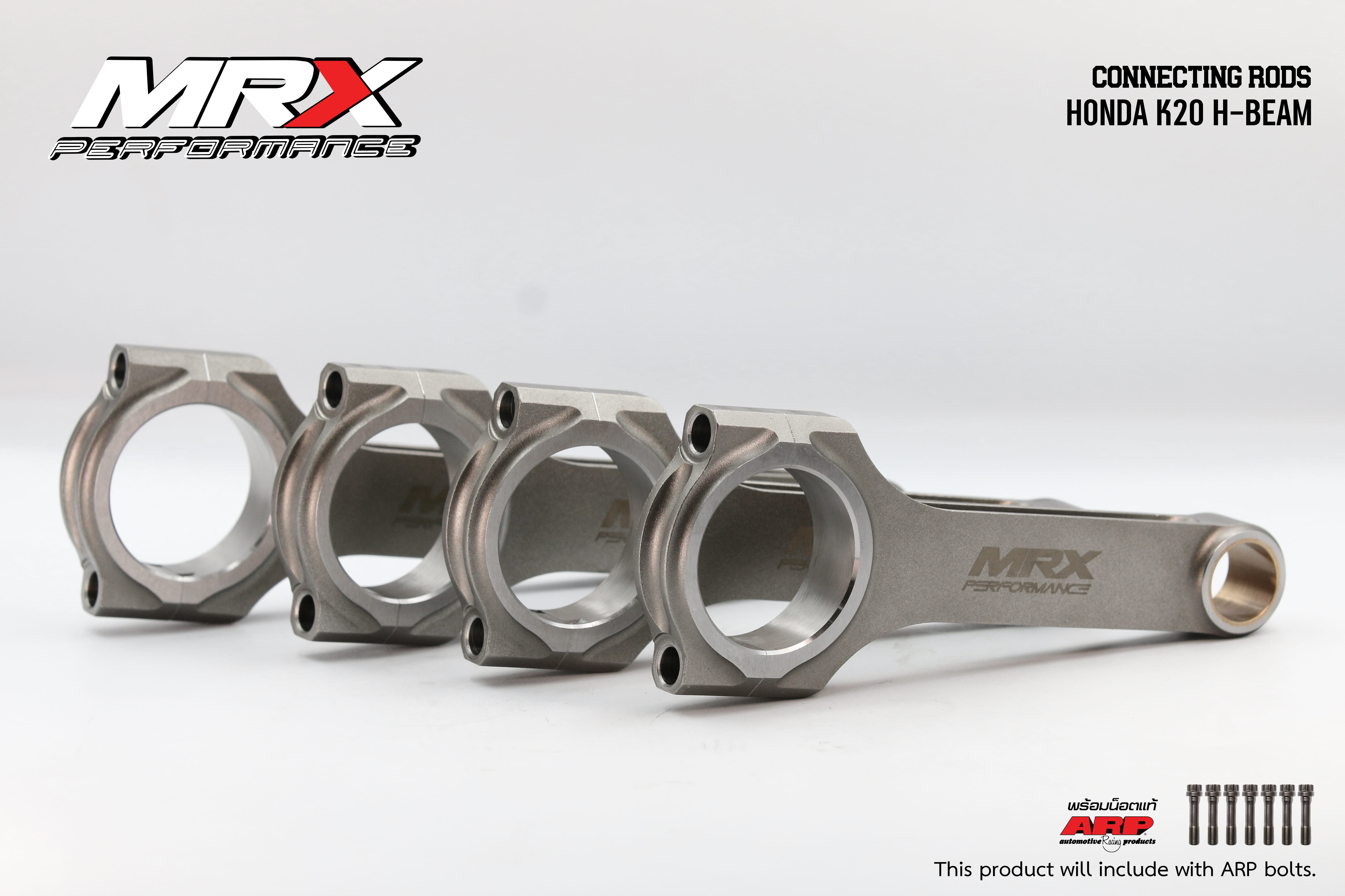 MRX Connecting Rod for K20 Engine H-Beam + ARP 2000 - mrxperformance