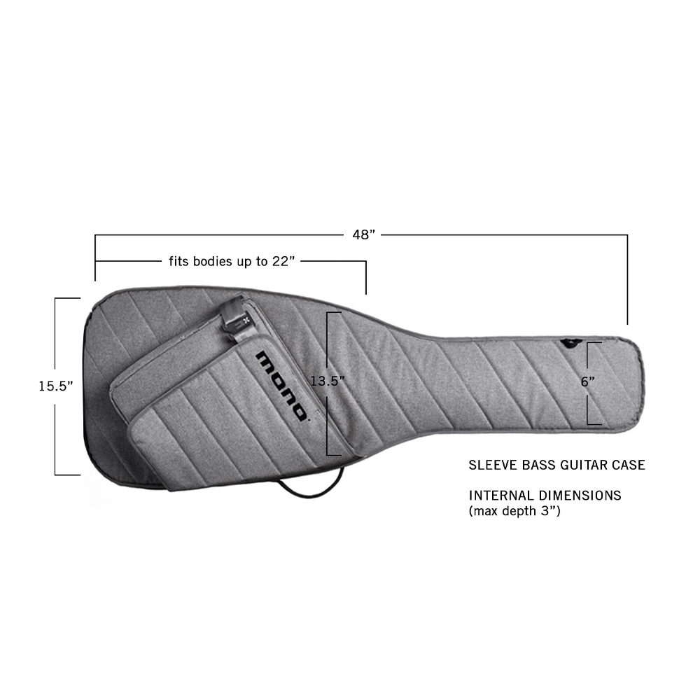 MONO M80 Sleeve Bass Guitar Case, Ash