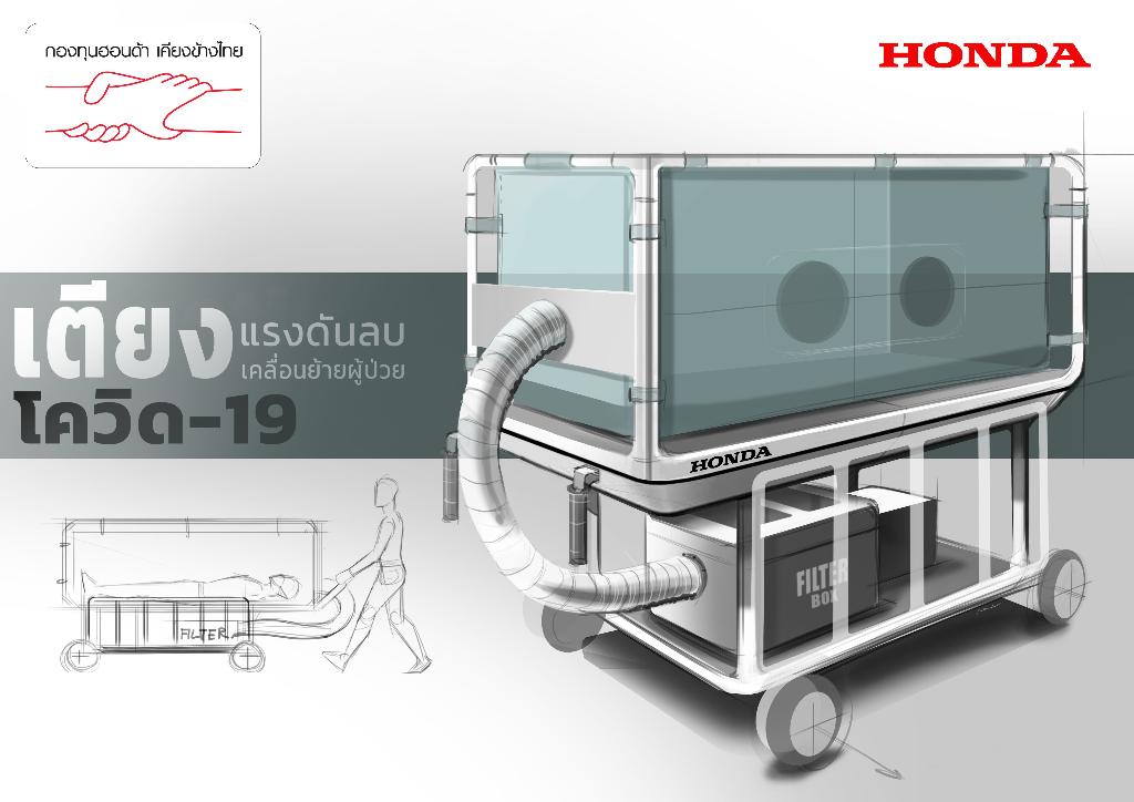  “ฮอนด้า” เปลี่ยนโรงงานผลิตรถ เป็นผลิตเตียงเคลื่อนย้ายผู้ป่วยติดเชื้อโควิด-19