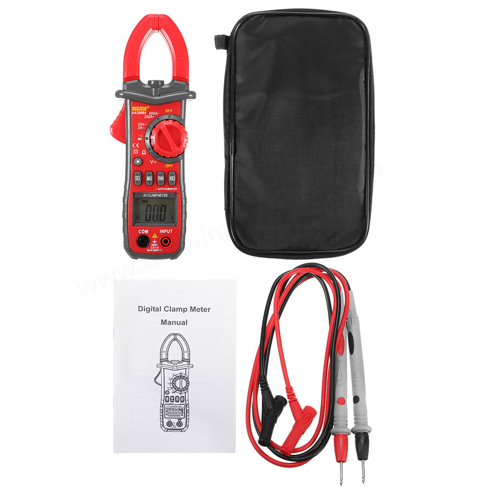 Digital Handheld Clamp Multimeter Tester Meter DMM CE AC DC Volt Amp US