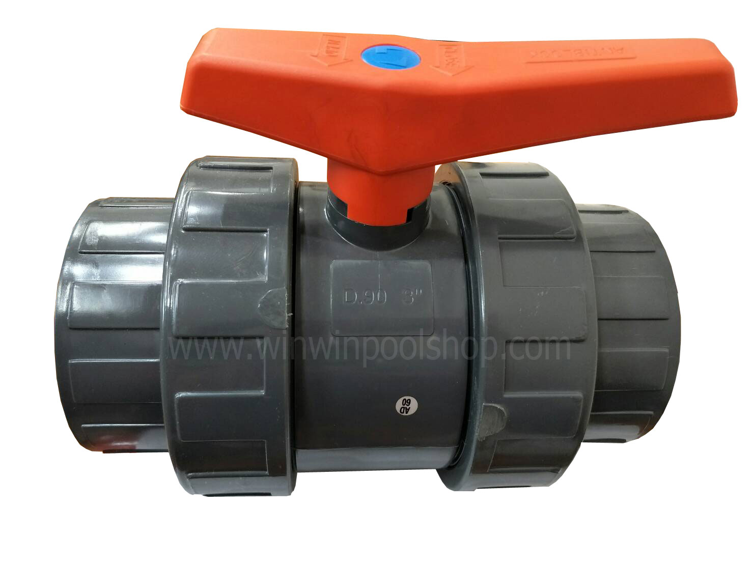 Standard ball valve 3" EPDM-HDPE - Winwinpoolshop