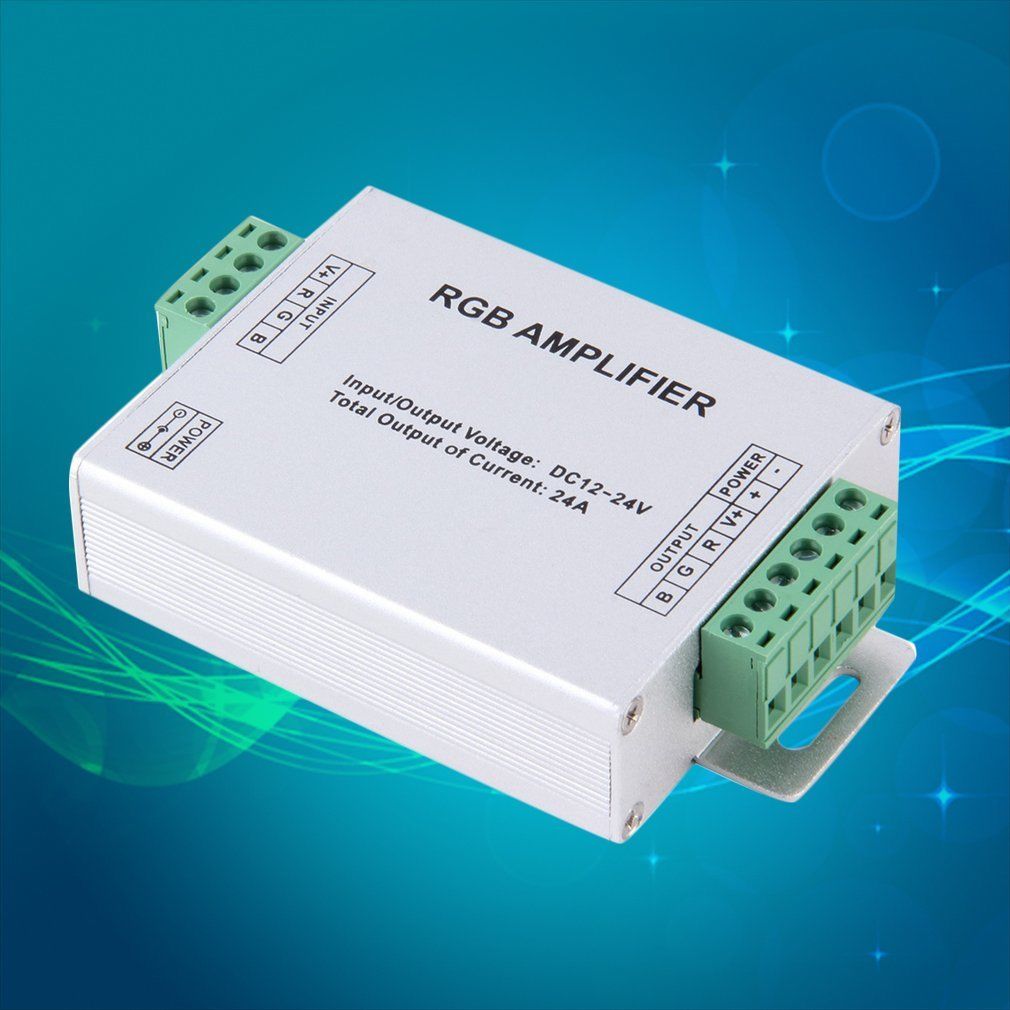 Amplifier ตัวขยายสัญญาณไฟใต้น้ำเปลี่ยนสี RGB4 core ไฟเส้น DC 12V24V